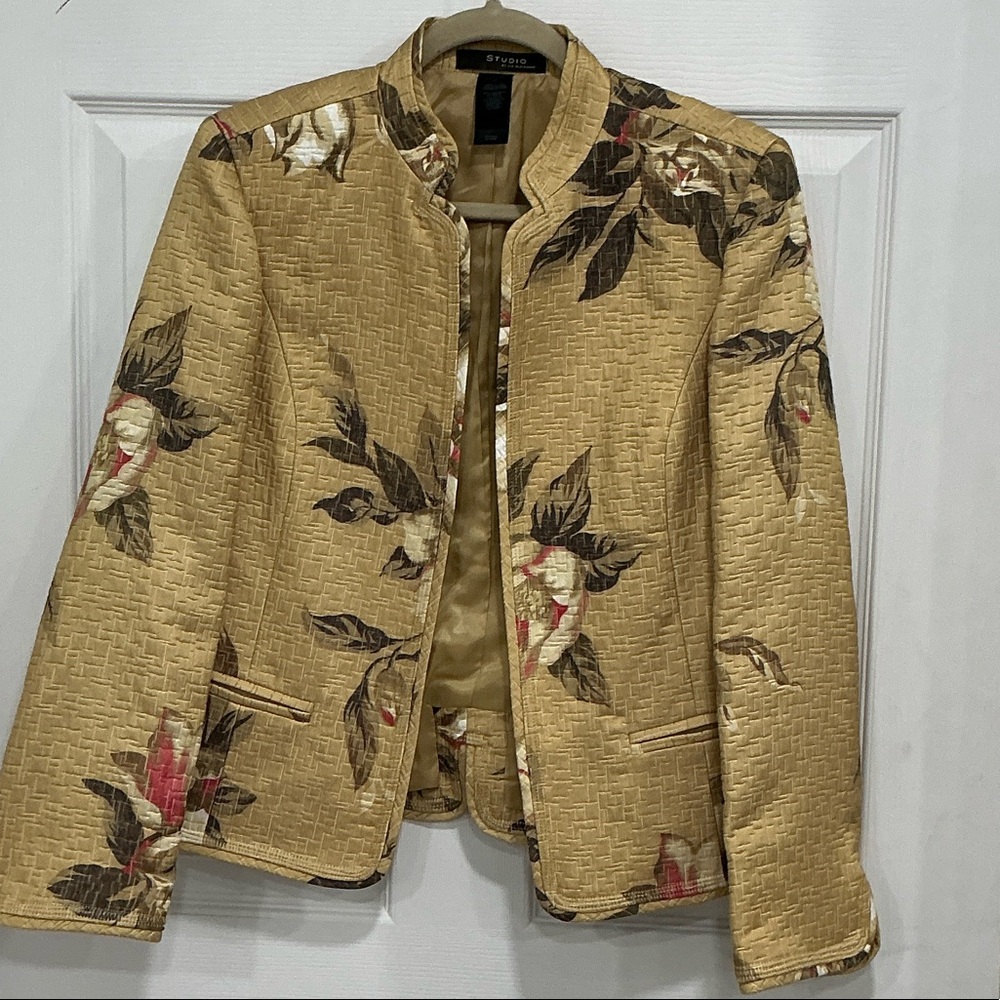 Liz Claiborne Tan Floral Women's Blazer